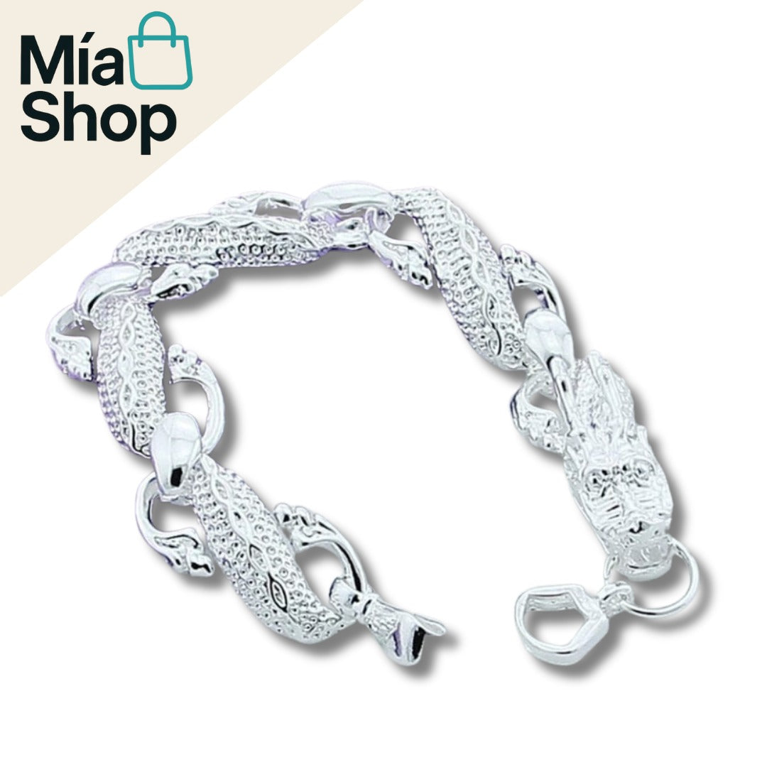 Pulsera de Dragón en Plata de Ley 925 para Hombre y Mujer