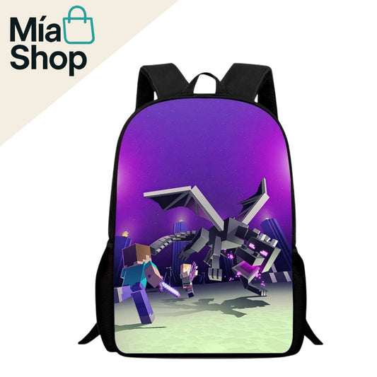 Mochila escolar de MINECRAFT
