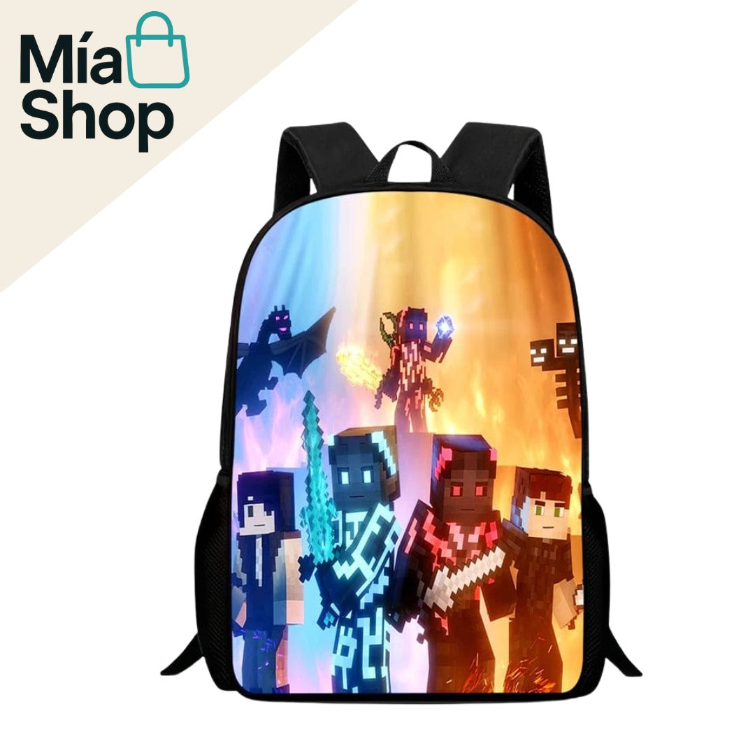 Mochila escolar de MINECRAFT
