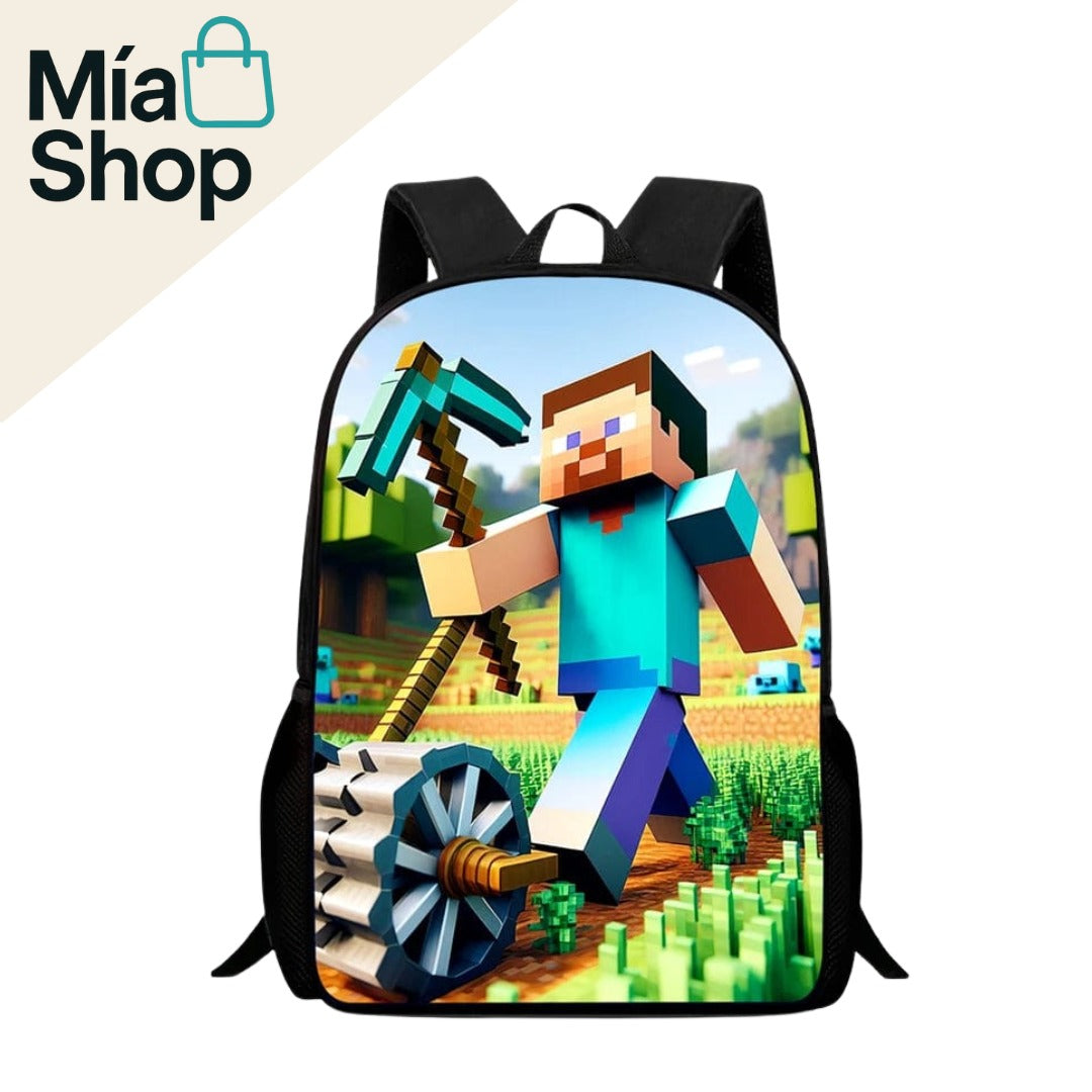 Mochila escolar de MINECRAFT