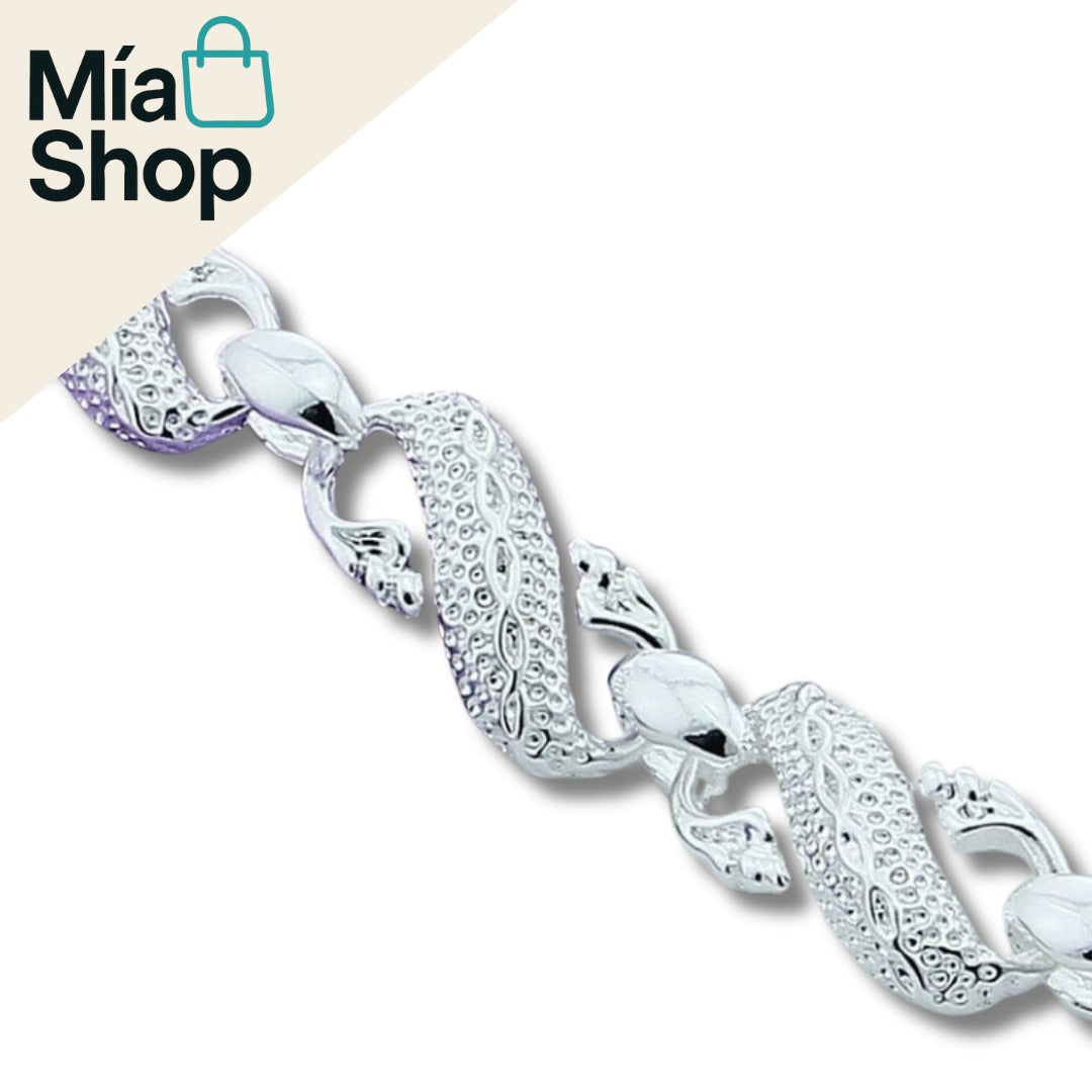 Pulsera de Dragón en Plata de Ley 925 para Hombre y Mujer