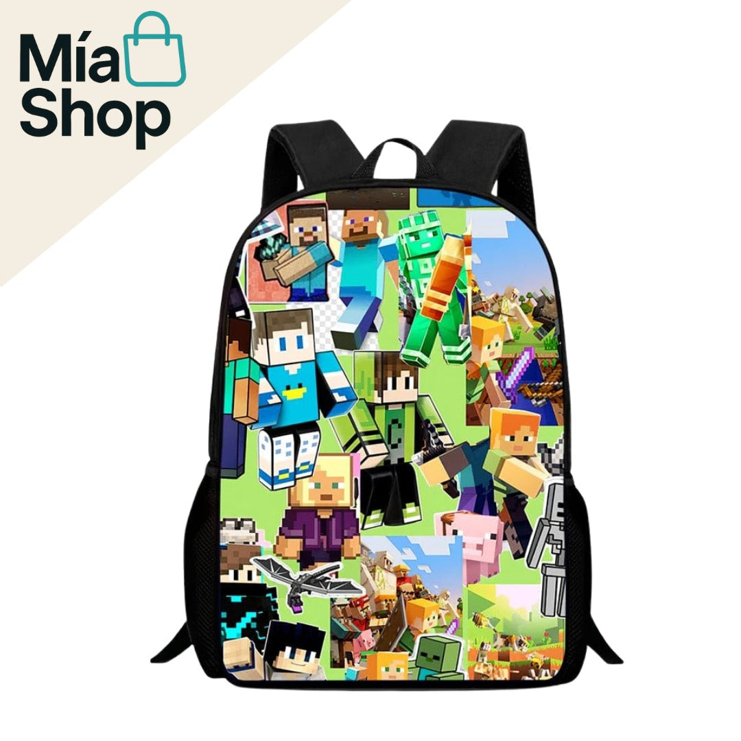 Mochila escolar de MINECRAFT