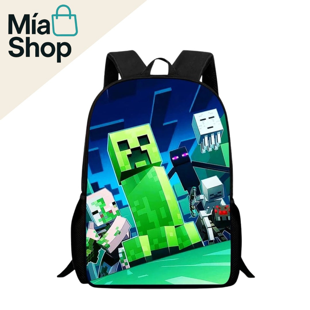 Mochila escolar de MINECRAFT