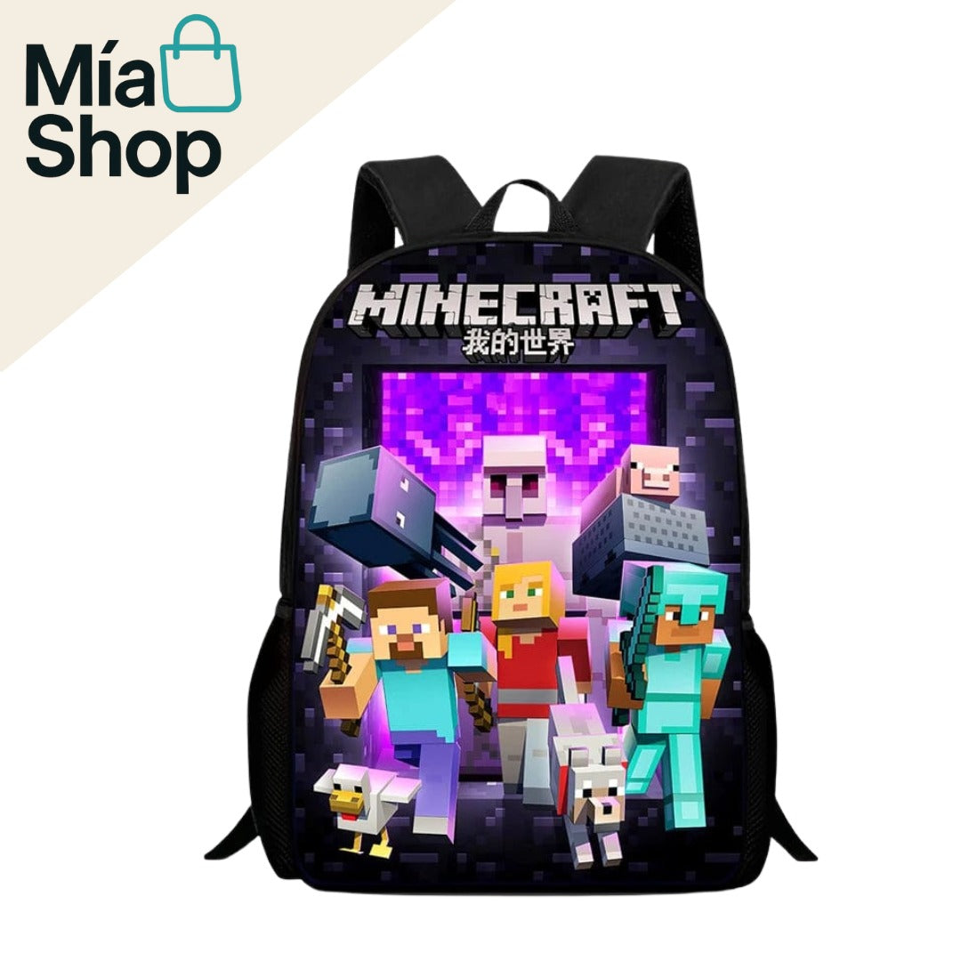 Mochila escolar de MINECRAFT